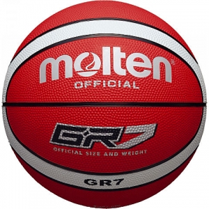 몰텐 - GR7-RW 농구공 7호/고무/빨강&amp;흰색